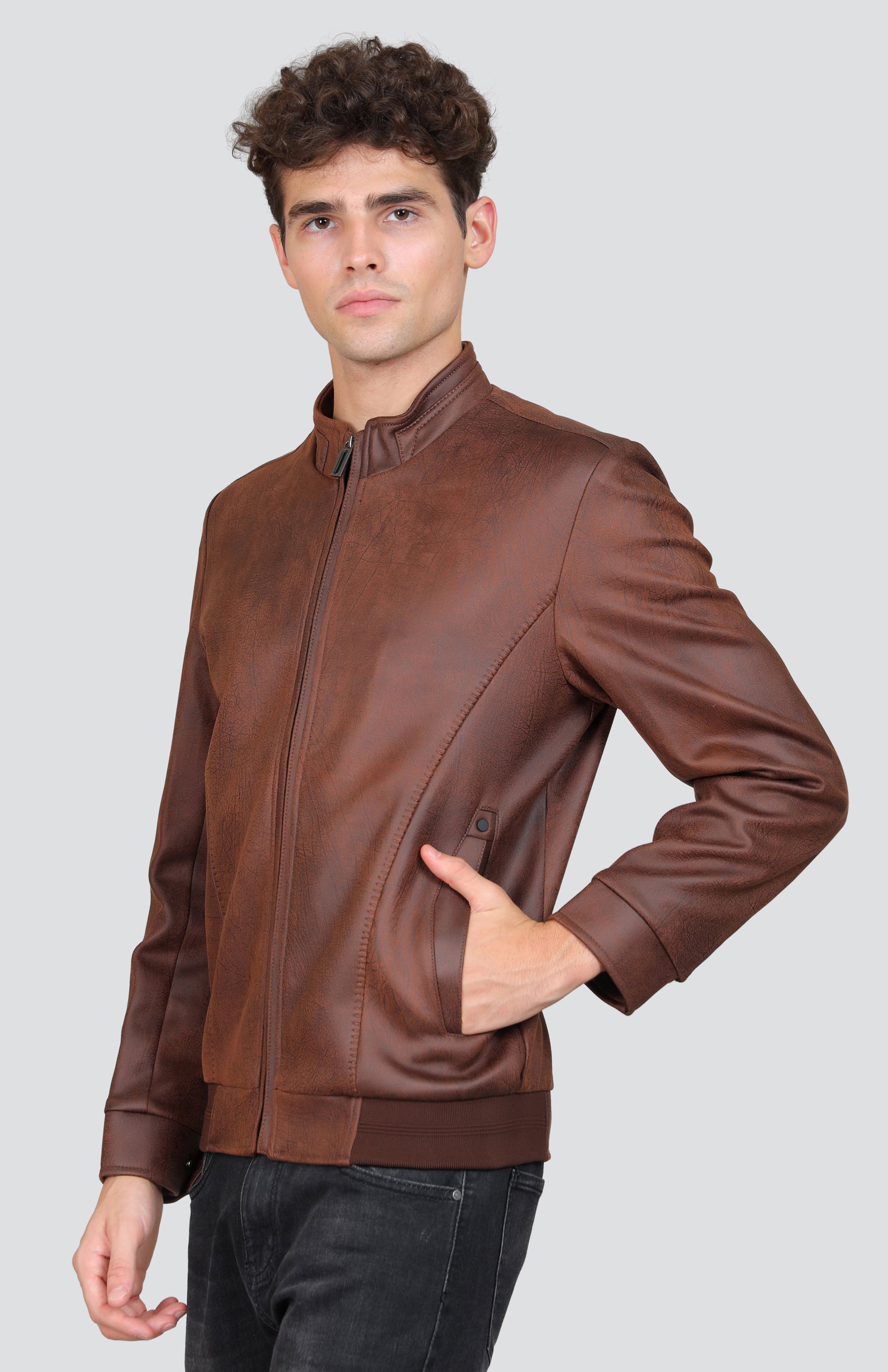 Polyester Men Black Full Sleeves Jacket, Size: Large at Rs 1350/piece in  Ludhiana